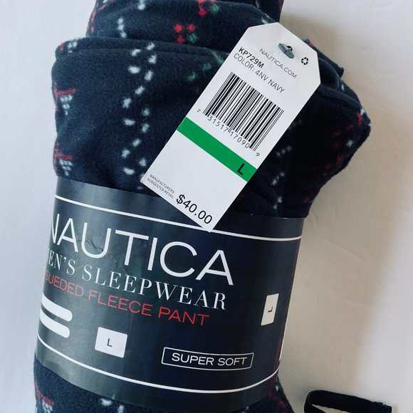 NAUTICA Men's Sueded Fleece Lounge Pant/Pajama NWT - Picture 4 of 5